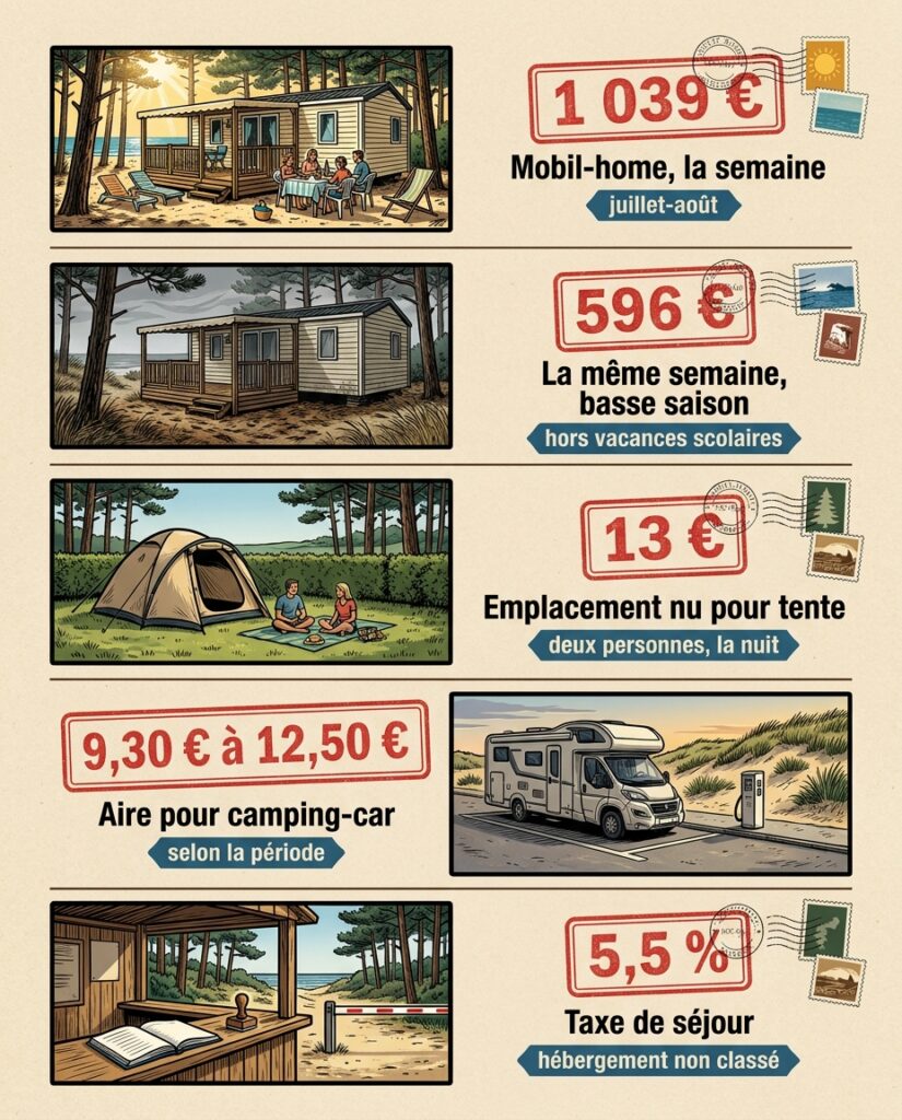 Tarifs et budgets pour un séjour en camping