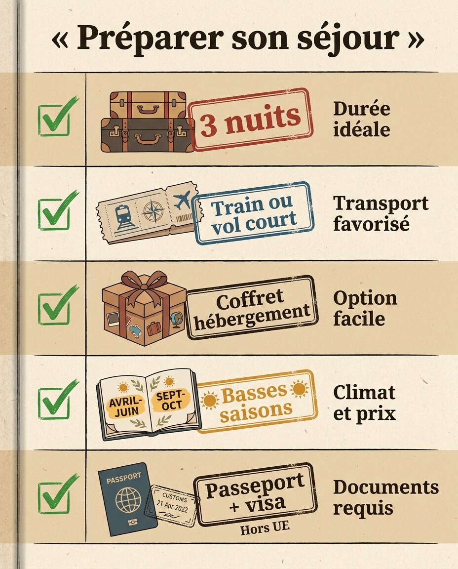 Infographie : budget et formalités pour préparer votre séjour