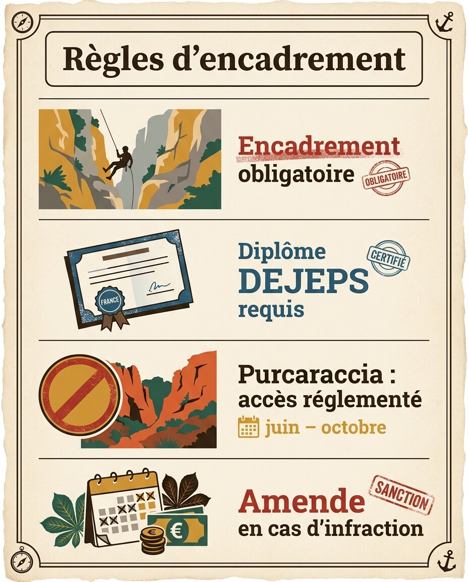 Infographie : encadrement obligatoire et zones réglementées
