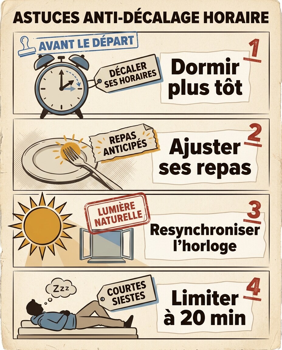 Infographie : préparer son adaptation avant le départ