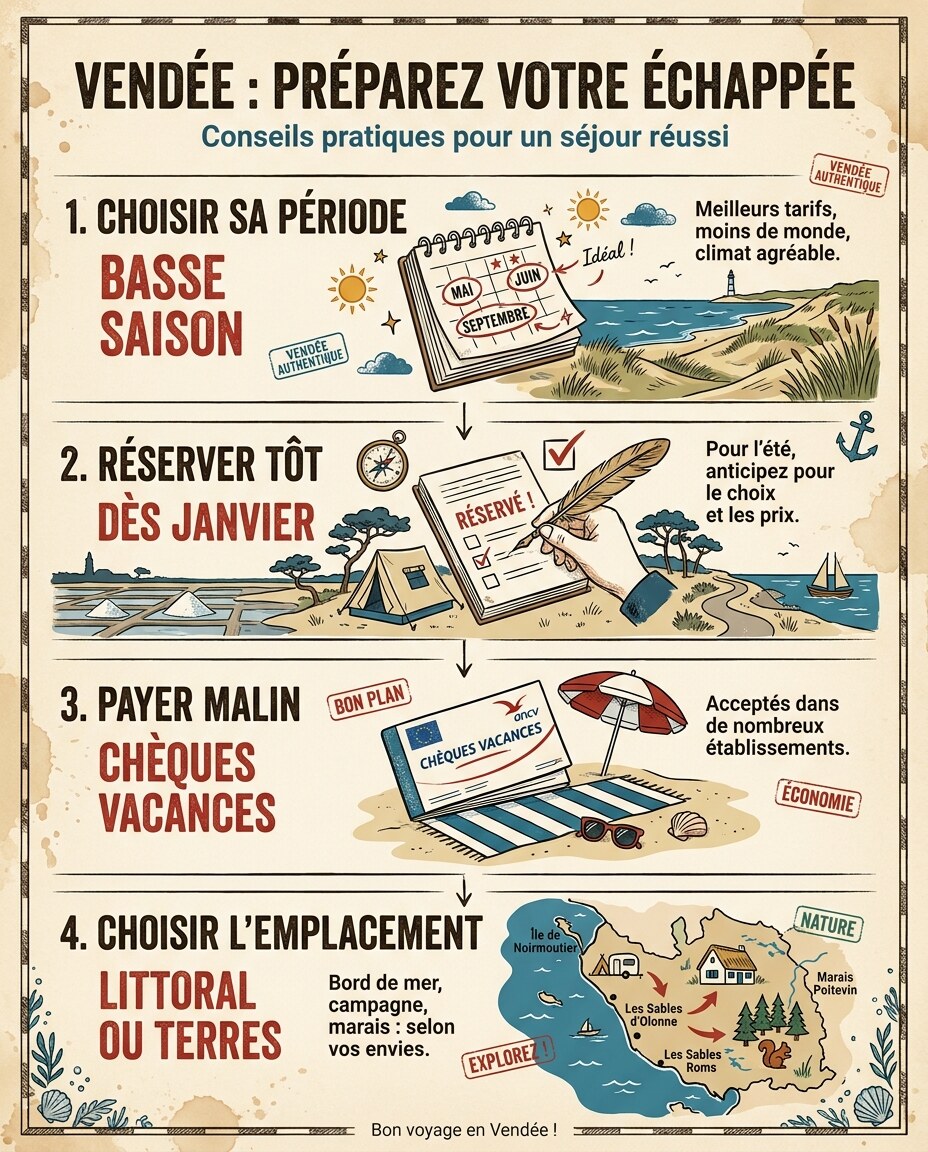 Infographie : saison, tarifs et réservation