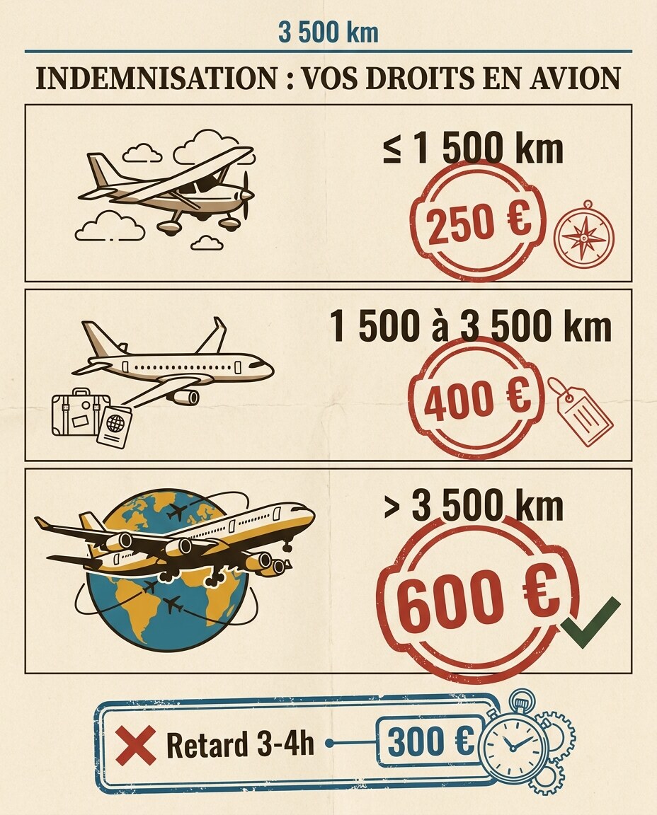 Infographie : comparatif en rangées verticales avec coches vertes et croix rouges