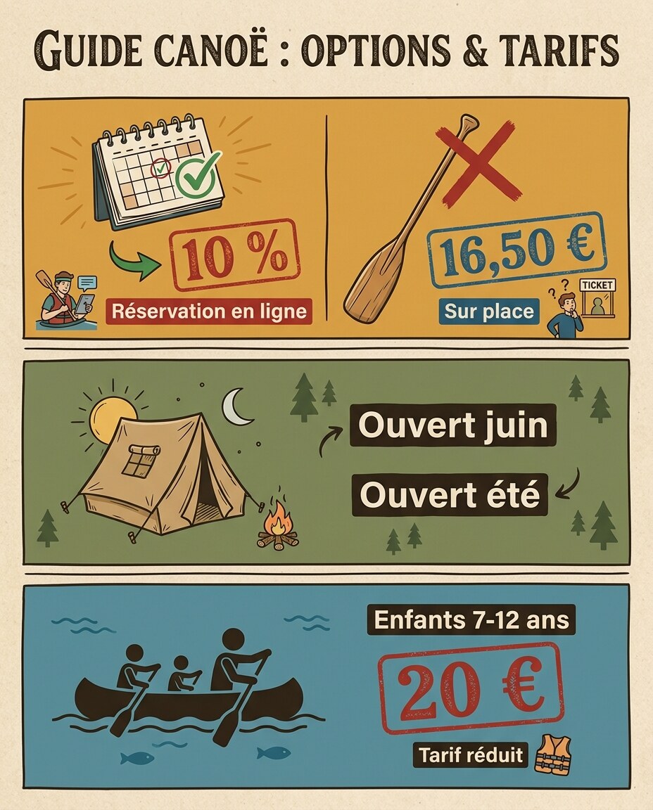 Infographie : comparatif en rangées verticales avec coches vertes et croix rouges